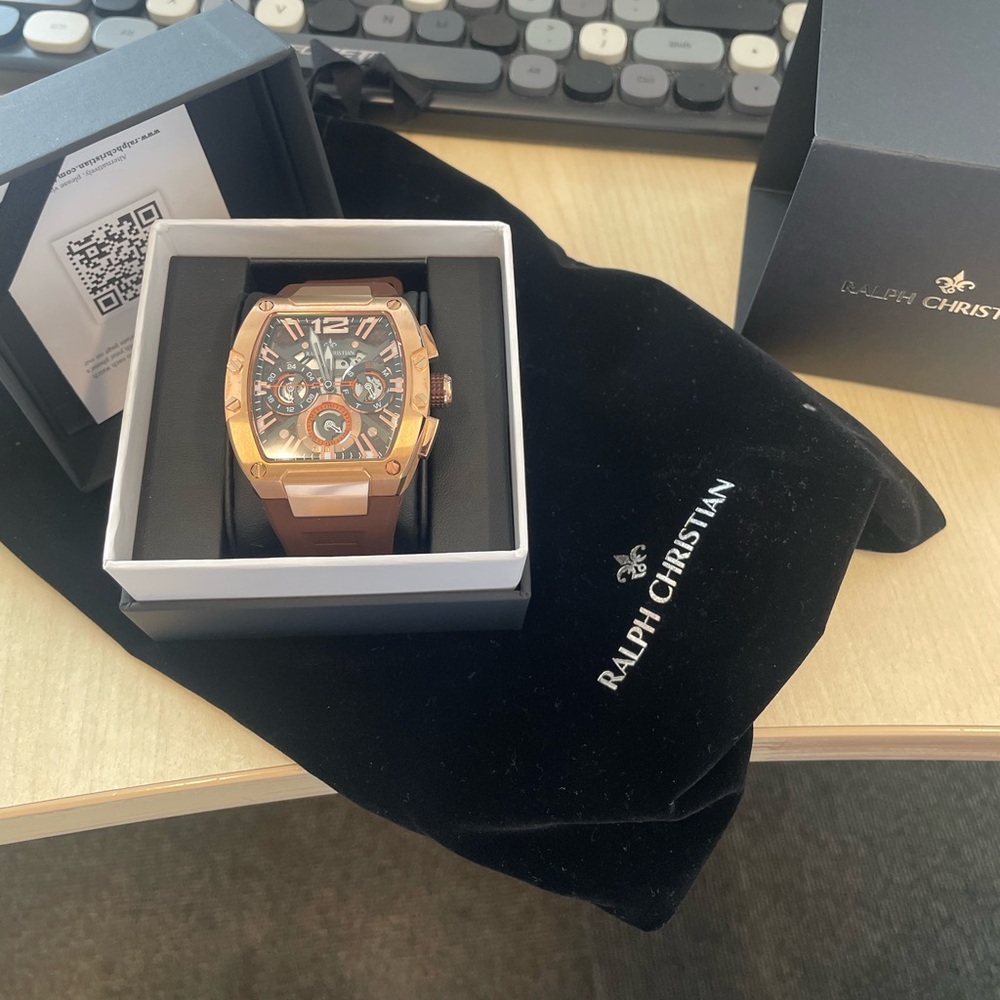 Ralph Christian. Sport band. New with tags. Rose gold.